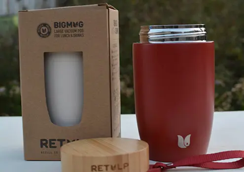 Lunchpod Big Mug Classic - rood verpakking