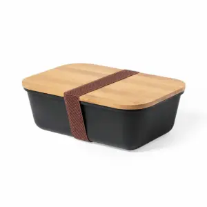 Luxe bamboe Lunchbox - zwart