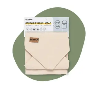 Een katoenen zakje in verschillende formaten. Zowel als wrap en lunchzakje verkrijgbaar.