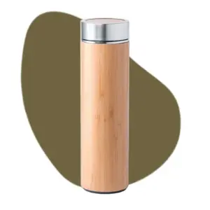 white label bamboe thermosbeker