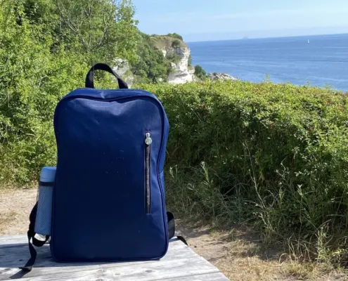 Koeltas rugtas op vakantie