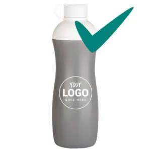 Biodrup sportfles grijs logo