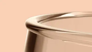 Herbruikbaar plastic wijnglas bovenkant