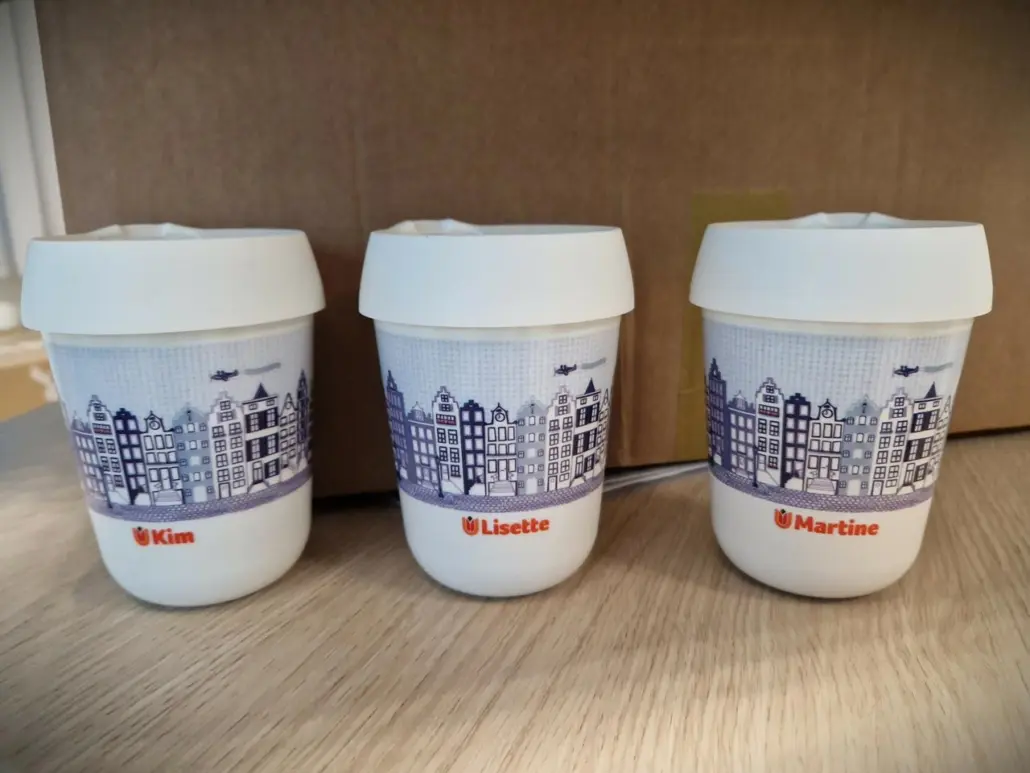 Retulp bekers koffiebeker met namen
