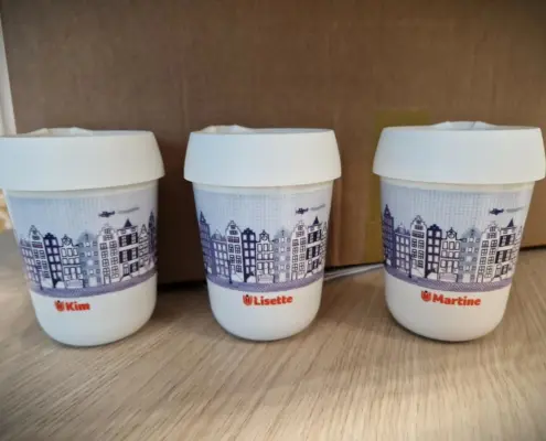 Retulp bekers koffiebeker met namen