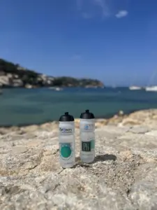 transparante Bio bidon sportflessen met opdruk