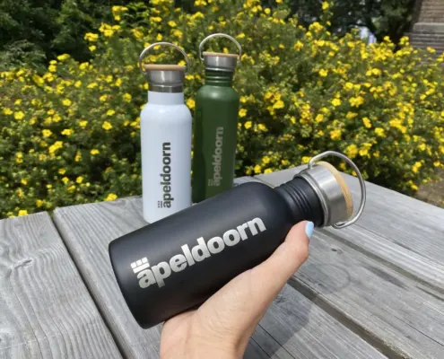 Retulp Apeldoorn citymarketing flessen duurzaam bedrukken