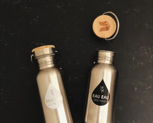 Retulp personeelsgeschenken citymarketing Eau Eau Den Haag duurzaam bedrukken