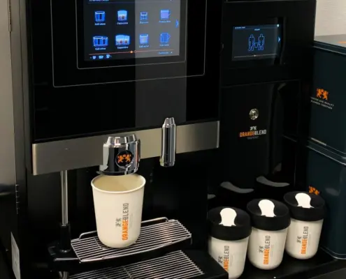 Coffeemachine Retulp - kantoor herbruikbare thermosbeker SUP wetgeving