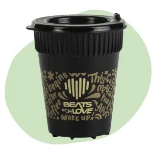 Voor koffiemachine bekers voor thee en duurzame koffiebekers