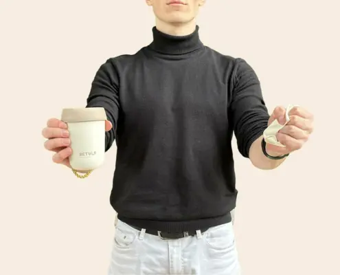 Oplossing herbruikbare bekers en bakjes