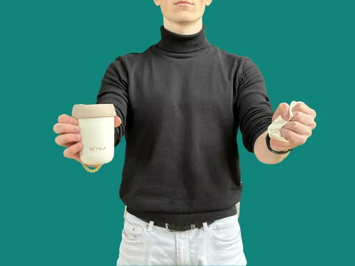 Oplossing herbruikbare bekers en bakjes