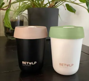 Retulp mooie BPA vrije herbruikbare koffiebekers alternatief SUP wetgeving