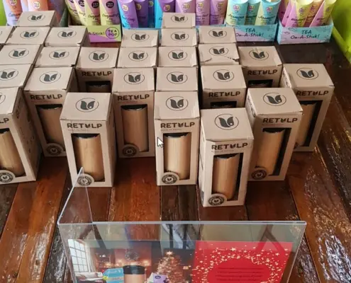 Retulp kado bamboe bekers