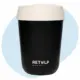 Retulp herbruikbare koffiebeker best getest SUP-wet Travelcup witte met chocolate dop