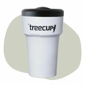 Treecup Retulp biobased duurzame herbruikbare bekers alternatief wegwerp bekertjes