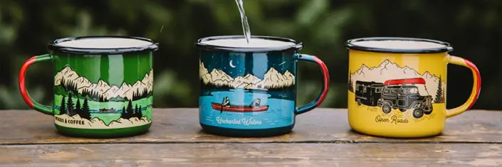 Retulp emaille duurzame herbruikbare bekers alternatief wegwerp bekertjes