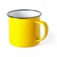 Retulp emaille koffiebekers goedkoop basic retro geel