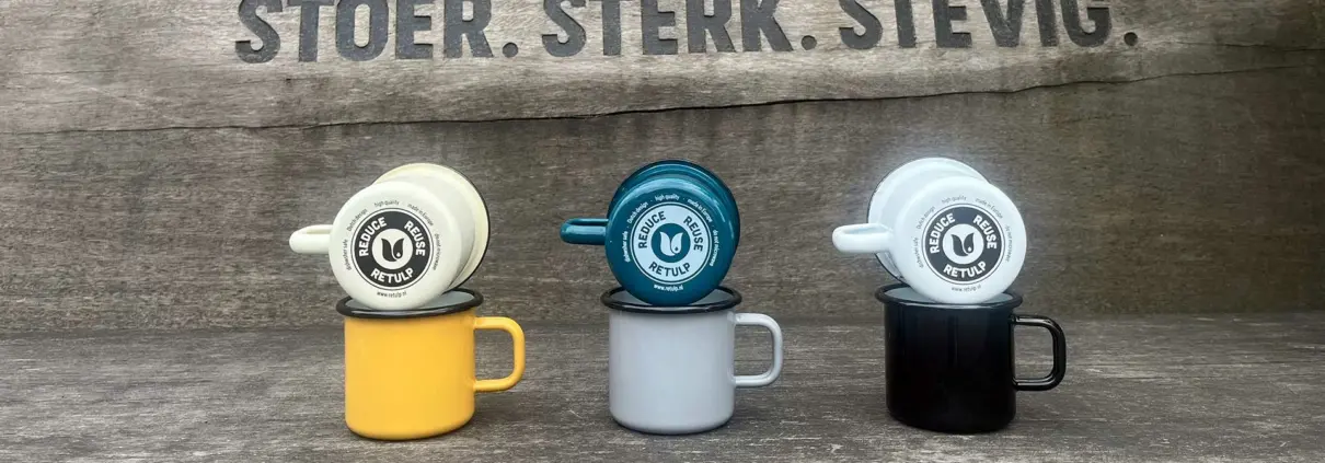 Retulp emaille koffiebekers retro bestellen koop header
