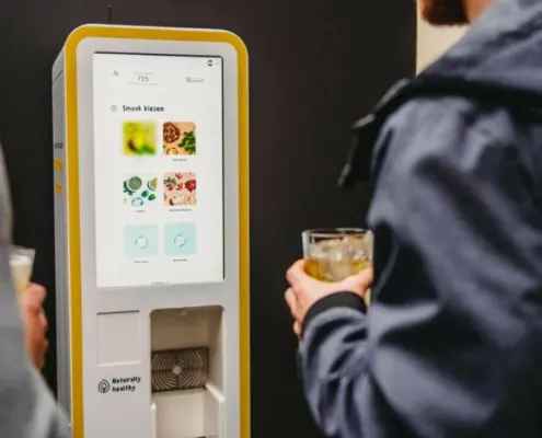 Handig en lekker Retulp frisdrank automaat afvalvrij tappen met eigen fles of beker