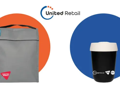 retulp united retail koeltas koffiebeker met logo
