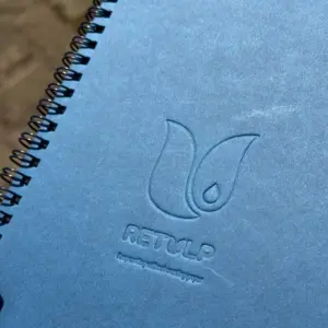 retulp notitieboekje blauw detail