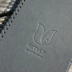 retulp notitieboekje zwart detail