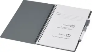 notitieboekje gelamineerd met logo uitwisbaar