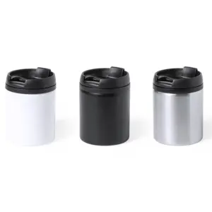 Basic RVS medium beker - overzicht wit, zwart, rvs