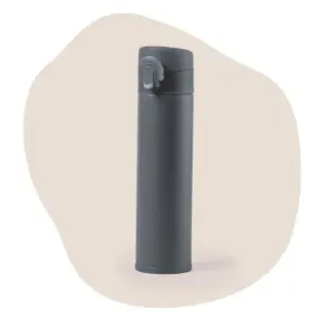 Basic reisbeker RVS click & go - wit