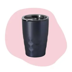 Beker met extra isolatie - donkergrijs