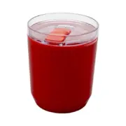 Beker van gerecycled plastic - rood