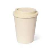 Budget beker met drink opening - beige