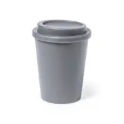 Budget beker met drink opening - grijs