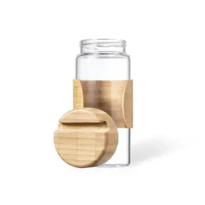 Glazen beker met telefoonhouder - dop los