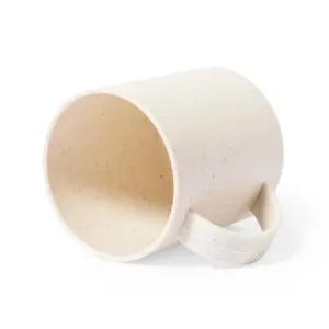 Goedkope herbruikbare mok - beige liggend