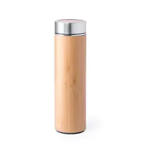 Grote bamboe thermos drinkbeker