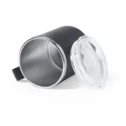 Matte RVS beker met handvat - grijs liggend