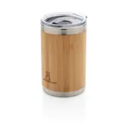 Medium Bamboe thermosbeker bamboe gegraveerd