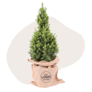 Mini kerstboom met logo