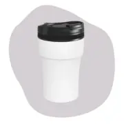 Mix & Match kleuren reisbeker - wit