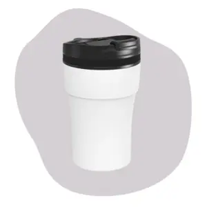 Mix & Match kleuren reisbeker - wit