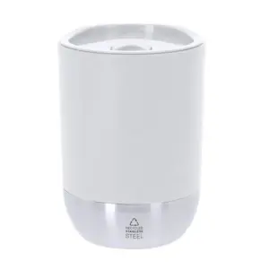 Mooie voordelige RVS reisbeker - wit