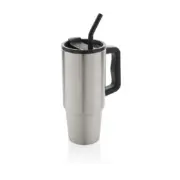 Premium XL thermos Tumbler met rietje - RVS