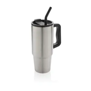 Premium XL thermos Tumbler met rietje - RVS
