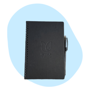 Retulp herbruikbaar notitieboekje zwart