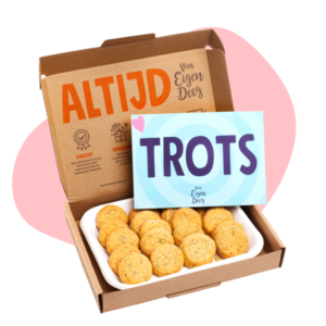 Brievenbusgeschenken: Gepersonaliseerd doosje met koekjes