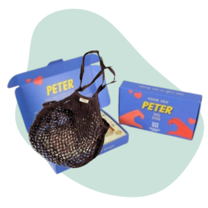 Gepersonaliseerd doosje met tasje