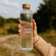 white label glazen waterfles 1 liter