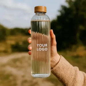 white label glazen waterfles 1 liter